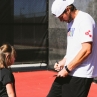 Global Down Syndrome Foundation Dare to Play Tennis Pre-Clinic with Mats Wilander