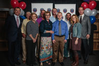 2014 Exceptional Star of the Year AJ with his family and special guests John Lynch and Peyton Manning