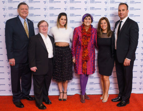 Rep. Tom Cole (R-OK), Ambassador Frank Stephens, The Voice winner Cassadee Pope, Rep. Rosa DeLauro (D-CT), Global President & CEO Michelle Sie Whitten, executive director of the Linda Crnic Institute for Down Syndrome Dr. Joaquín Espinosa